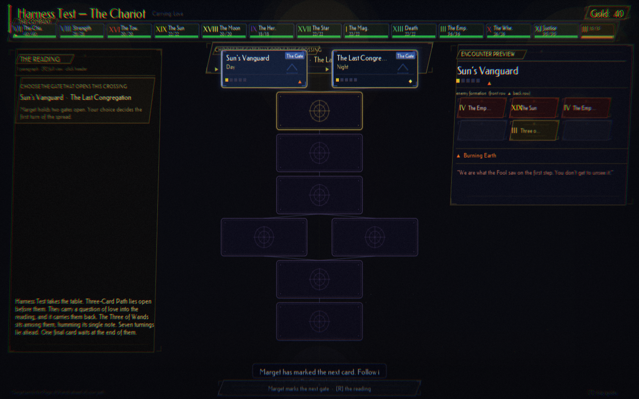 Campaign map with encounter preview and reading overlays